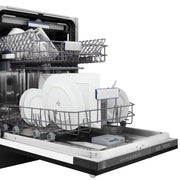 ZLINE 24" Dishwasher in Black Matte panel, Stainless Tub, DWV-BLM-24