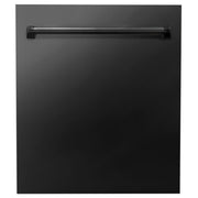ZLINE 24" Dishwasher In Black Stainless Steel, Stainless Tub, DW-BS-24
