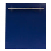 ZLINE 24" Dishwasher in Blue Gloss, Stainless Steel Tub, DW-BG-H-24