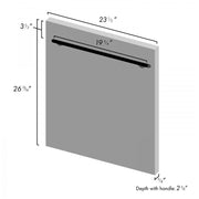ZLINE 24" Dishwasher in DuraSnow® Stainless, Modern Handle, DW-SN-24