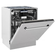 ZLINE 24" Dishwasher in DuraSnow Stainless panel, Stainless Tub, DWV-SN-24