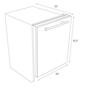 ZLINE 24" Dishwasher in White Matte, Stainless Steel Tub, DW-WM-H-24