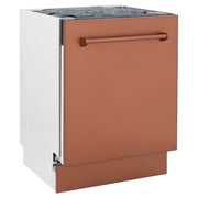 ZLINE 24" Dishwasher with Copper panel, Stainless Tub, DWV-C-24