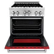 ZLINE 24" Gas Range with Red Gloss door, RG-RG-24