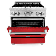 ZLINE 24" Gas Range with Red Gloss door, RG-RG-24