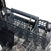 ZLINE 24 in. Panel-Included Monument Series 3rd Rack Top Touch Control Dishwasher with Color Options and Stainless Steel Tub DWMT-BS-24