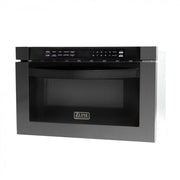 ZLINE 24" Microwave Drawer, Black Stainless Steel, MWD-1-BS