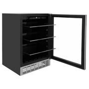 ZLINE 24" Monument 154 Can Beverage Fridge in Stainless Steel RBV-US-24