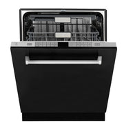 ZLINE 24" Monument, 3rd Rack, Dishwasher, Black Door, DWMT-BLM-24