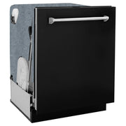 ZLINE 24" Monument, 3rd Rack, Dishwasher, Black Door, DWMT-BLM-24