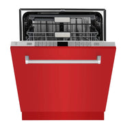 ZLINE 24" Monument, 3rd Rack, Red Door, Dishwasher, DWMT-RM-24