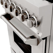 ZLINE 24" Professional Dual Fuel Range In Stainless Steel, RA24