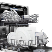 ZLINE 24" Tallac Series 3rd Rack Dishwasher Black Stainless Steel Tub DWV-BS-24