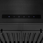 ZLINE 24" Wall Mount Range Hood In Black Stainless Steel, BSKEN-24
