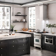 ZLINE 24" Wall Range Hood, Stainless Steel, Crown Molding, KECRN-24