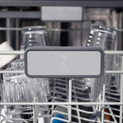 ZLINE 24"Autograph Dishwasher, Stainless, Accent Handle, DWMTZ-304-24-G