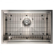 ZLINE 27" Undermount Single Bowl Ledge Sink DuraSnow, SLS-27S