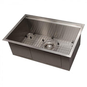 ZLINE 27" Undermount Single Bowl Ledge Sink DuraSnow, SLS-27S