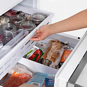 ZLINE 30" Autograph 16.1 cu. ft. 2-Door Bottom Freezer Fridge Water/Ice Dispenser Stainless Steel Champagne Bronze Accents RBIVZ-304-30-CB
