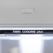 ZLINE 30" Autograph 16.1 cu. ft. 2-Door Bottom Freezer Fridge Water/Ice Dispenser Stainless Steel Matte Black Accents RBIVZ-304-30-MB