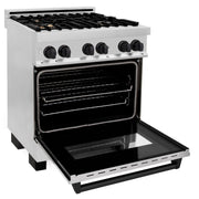 ZLINE 30" Autograph Dual Fuel Range, Stainless Steel, RAZ-30-MB