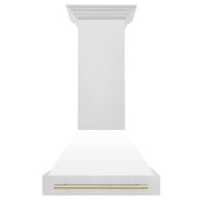 ZLINE 30" Autograph DuraSnow White Range Hood 8654SNZ-WM30-G