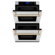 ZLINE 30" Autograph Edition Double Wall Oven with Self Clean and True Convection in Stainless Steel AWDZ-30-G