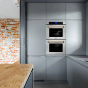 ZLINE 30" Autograph Edition Double Wall Oven with Self Clean and True Convection in Stainless Steel AWDZ-30-G