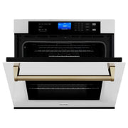 ZLINE 30" Autograph Edition Single Wall Oven with Self Clean and True Convection in Stainless Steel AWSZ-30-CB
