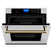 ZLINE 30" Autograph Edition Single Wall Oven with Self Clean and True Convection Stainless Steel AWSSZ-30-CB
