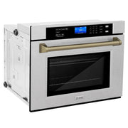 ZLINE 30" Autograph Edition Single Wall Oven with Self Clean and True Convection Stainless Steel AWSSZ-30-G