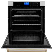 ZLINE 30" Autograph Edition Single Wall Oven with Self Clean and True Convection Stainless Steel AWSSZ-30-G