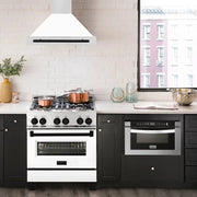 ZLINE 30" Autograph Stainless Wall Range Hood KB4STZ-WM30-MB
