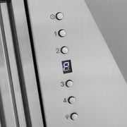 ZLINE 30" Autograph Stainless Wall Range Hood, White, 8654STZ-WM30-MB