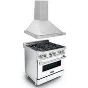ZLINE 30" Bundle Range RA-WM-30 & Range Hood KB-30, 2KP-RAWMRH30