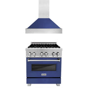 ZLINE 30" Bundle Range RAS-BM-30 & Range Hood 8654BM-30, 2KP-RASBMRH30