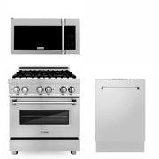ZLINE 30" Bundled Stainless DualRange RangeHood Dishwasher 3KP-RAOTRH30-DW
