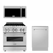 ZLINE 30" Bundled Stainless DualRange RangeHood Dishwasher 3KP-RAOTRH30-DWV