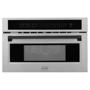 ZLINE 30” Convection Microwave, Stainless Steel, Black MWOZ-30-SS-MB