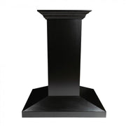 ZLINE 30" Designer Wooden Island Range Hood in Black, KBiCC-30