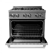 ZLINE 30" Dual Fuel Range, Snow Stainless, Snow Stainless Door, RAS-SN-30
