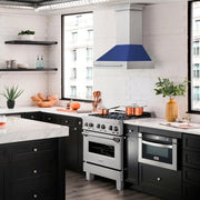 ZLINE 30" DuraSnow® Stainless Steel Range Hood with Color Shell Options 8654SNX-BM-30