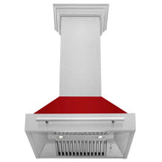 ZLINE 30" DuraSnow® Stainless Steel Range Hood with Color Shell Options 8654SNX-RM-30