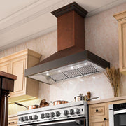 ZLINE 30" Hand-Hammered Copper Finish Wall Range Hood, 655-HBXXX-30