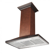 ZLINE 30" Hand Hammered Copper Island Range Hood, 8GL2Hi-30