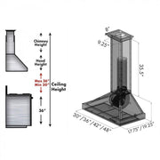 ZLINE 30" Hand-Hammered Copper Wall Range Hood, KB2-HBXXX-30