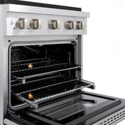 ZLINE 30 in. 4.2 cu. ft. 4 Burner Gas Range with Convection Gas Oven in Stainless Steel, SGR30