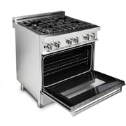 ZLINE 30" Professional Dual Fuel Range, Snow Finish Door, RA-SN-30