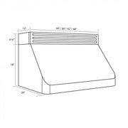 ZLINE 30" Recirculating Under Cabinet Stainless Range Hood, RK520-30