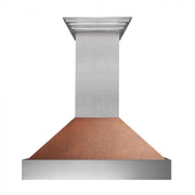 ZLINE 30" Snow Finish Wall Range Hood, Hammered Copper Shell, 8654HH-30